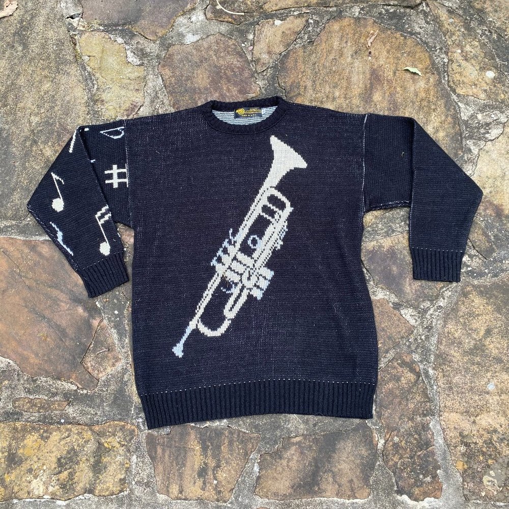 VTG Novelty Sweater - Unisex - Trumpet Music